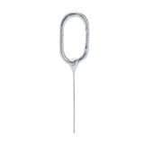 Sainsbury's Home silver number 0 cake sparkler candle 17cm - British product