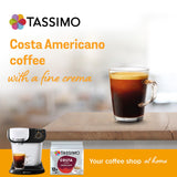 Tassimo Costa Americano coffee pods 12x9g, imported from the UK