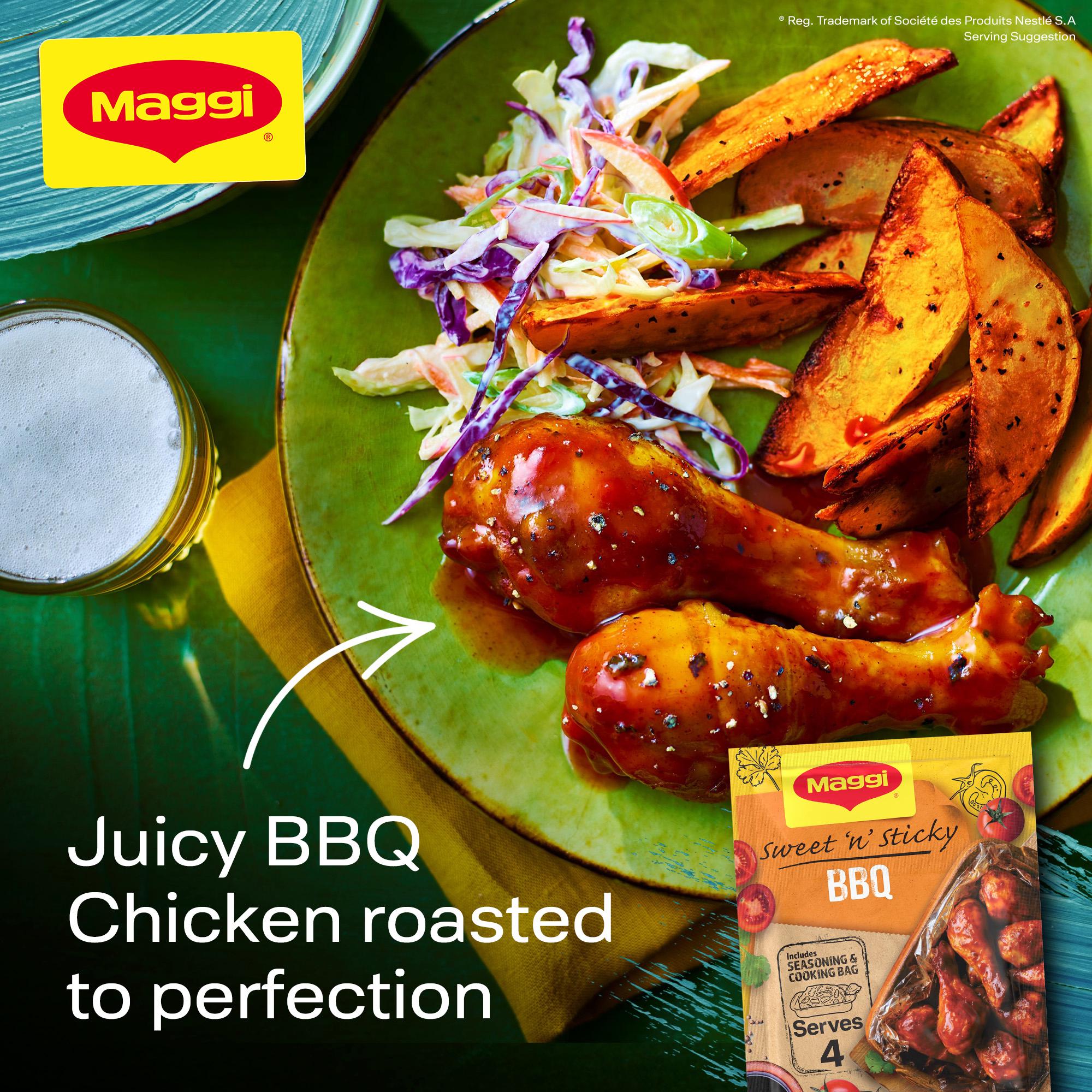 Maggi So Juicy Sweet & Sticky BBQ Chicken seasoning mix 41g, UK version