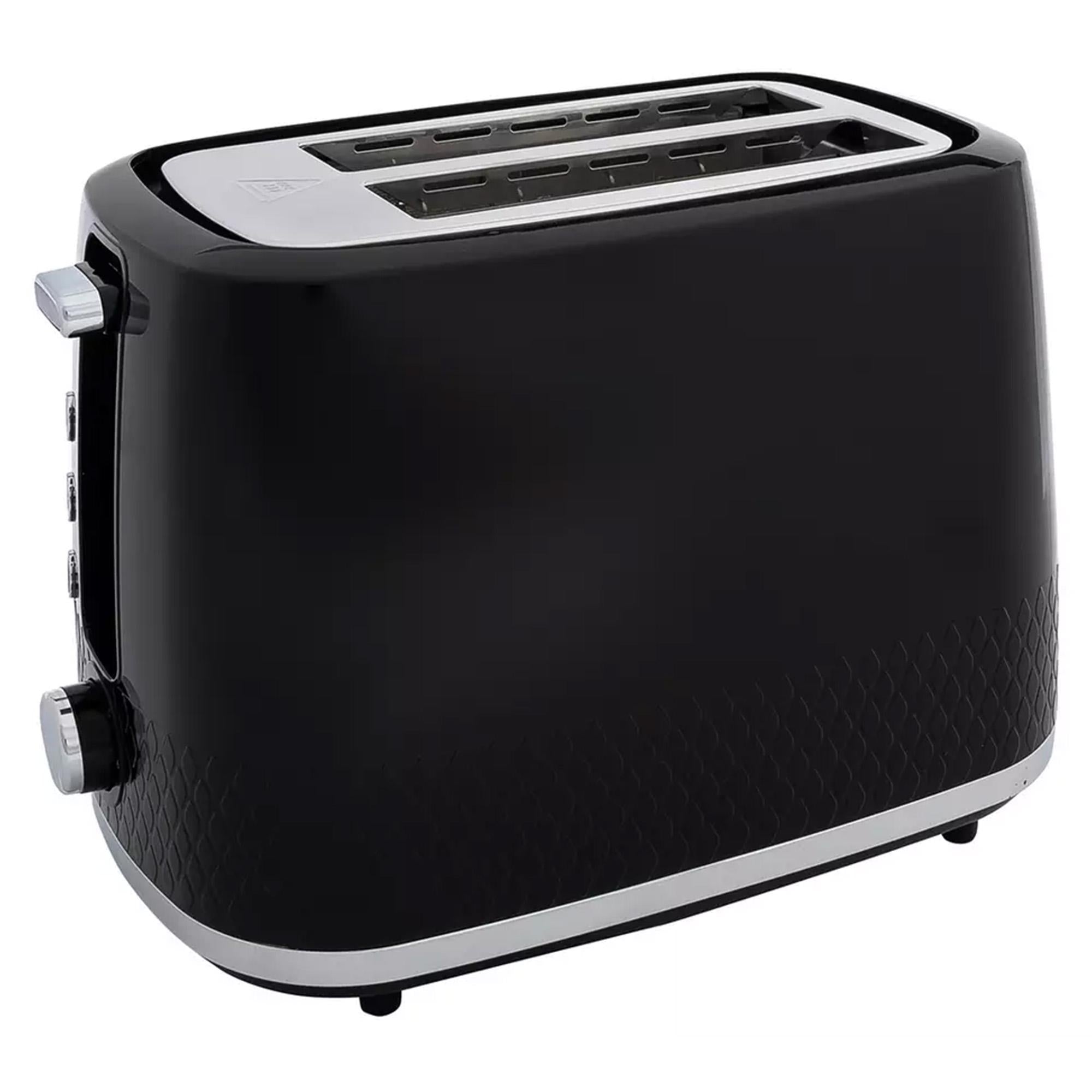Cookworks Selcey 2 Slice Toaster Black model - British product