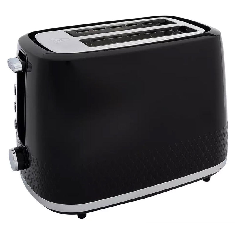 Cookworks Selcey 2 Slice Toaster Black model - British product