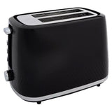Cookworks Selcey 2 Slice Toaster Black model - British product