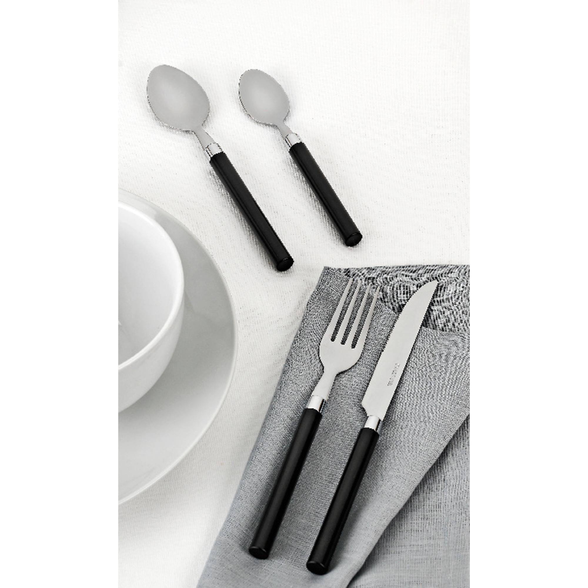 Sainsbury's Home Black Cutlery Set 16 Piece (British brand)