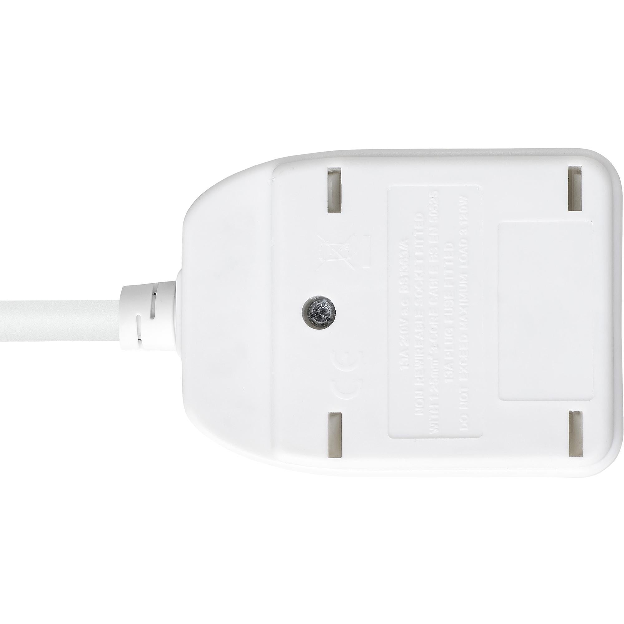 Masterplug Basic Single Socket Extension Lead 5m Cable, imported from the UK