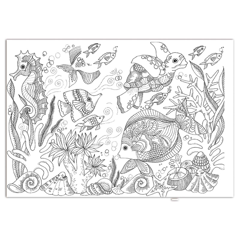 Mindfulness colouring book with 64 pages of intricate patterns, imported from the UK