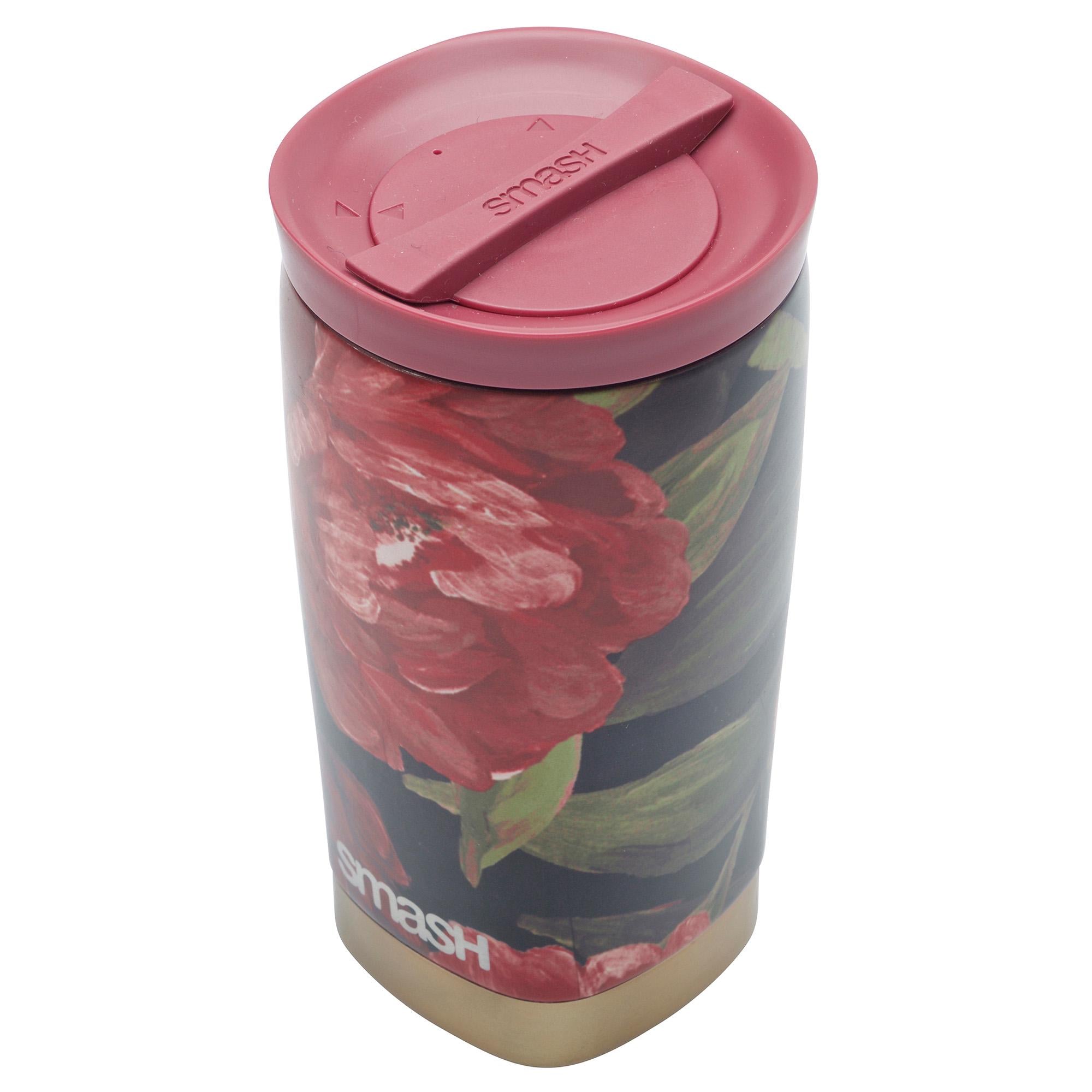 Smash Floral Coffee Cup travel mug 8 x 6 x 15cm (British brand)