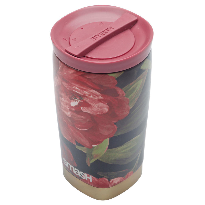 Smash Floral Coffee Cup travel mug 8 x 6 x 15cm (British brand)