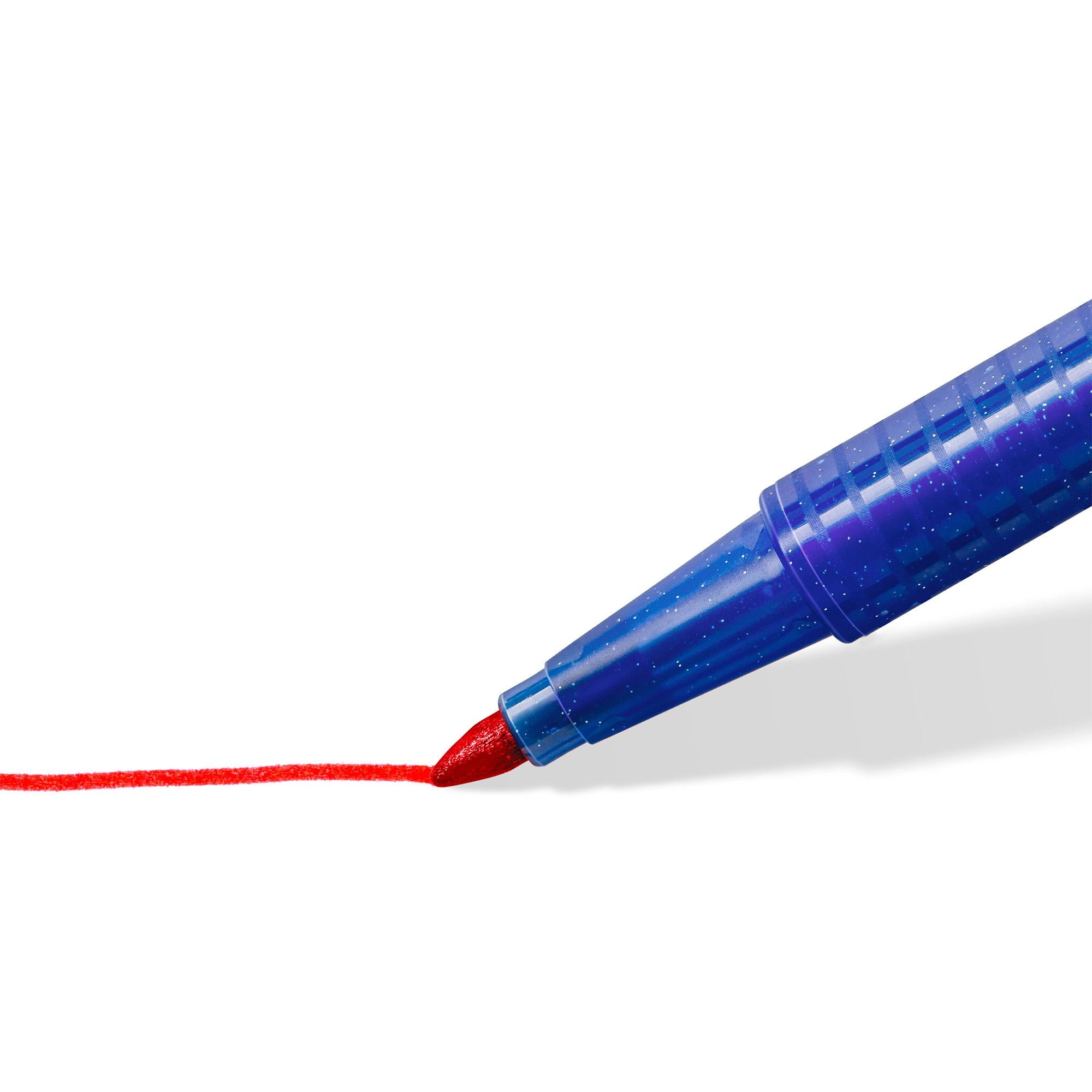 Staedtler Triplus pack of 10 fibre-tip pens in assorted colours - British product