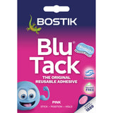 Bostik Blu Tack Pink reusable adhesive putty 45g, UK version