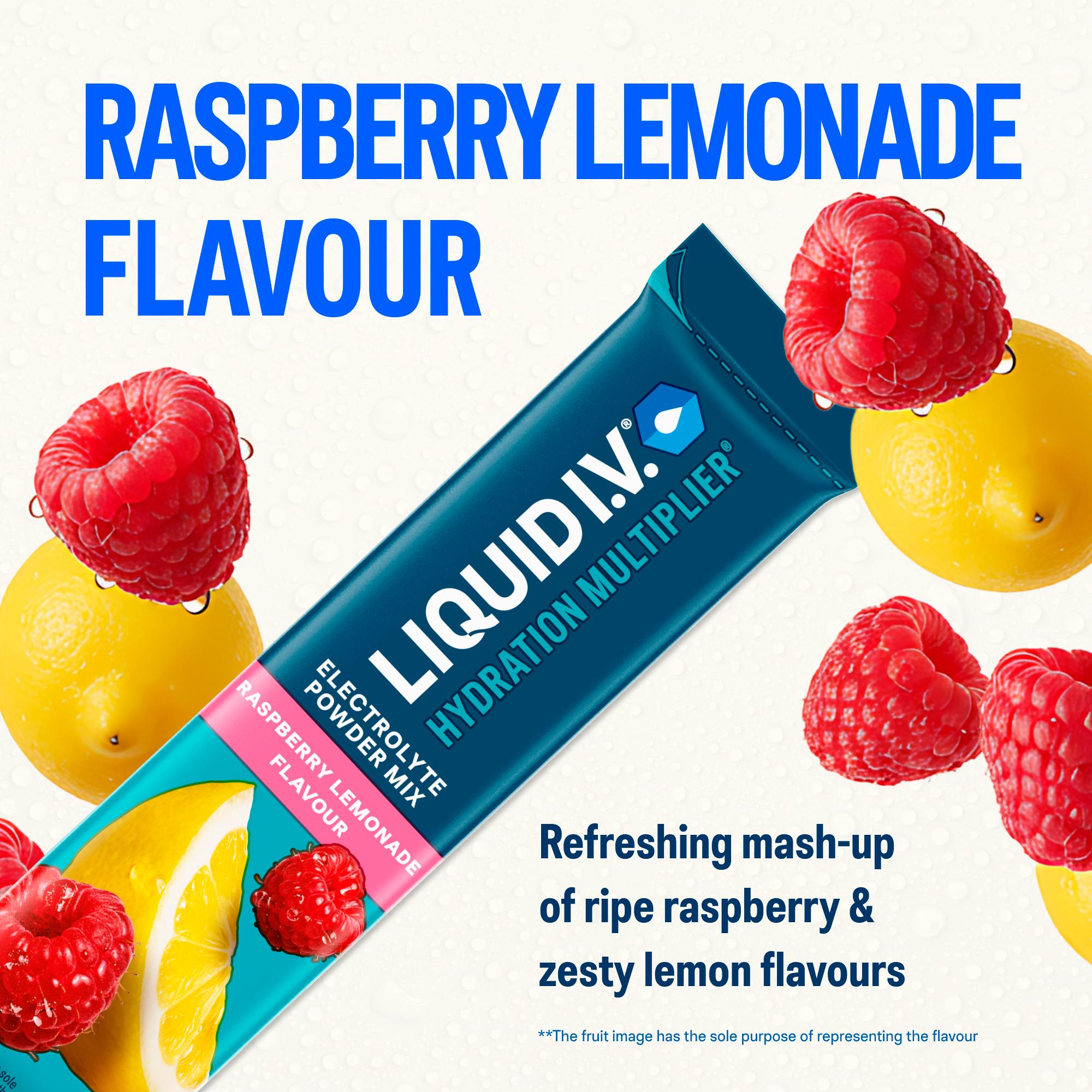Liquid IV Hydration Multiplier Raspberry Lemonade 6 Sachets, UK version
