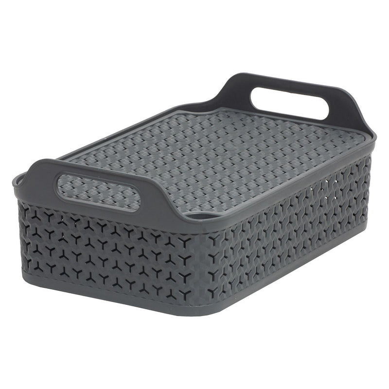 Strata 8L urban basket with lid slate - British product