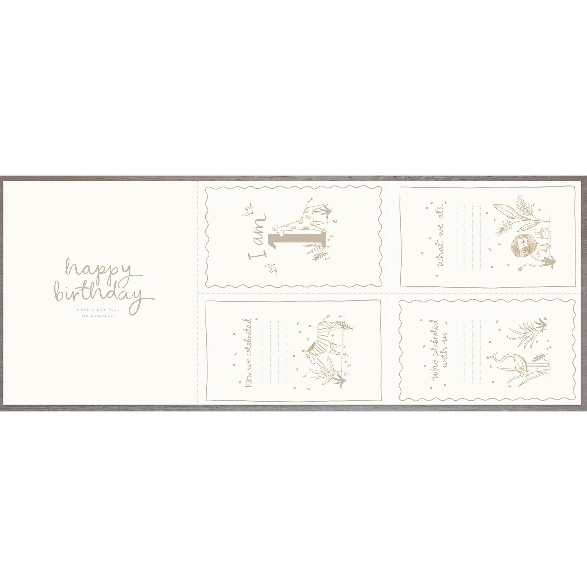 Sainsbury's elephant birthday card 15.9 x 18.4cm (British brand)