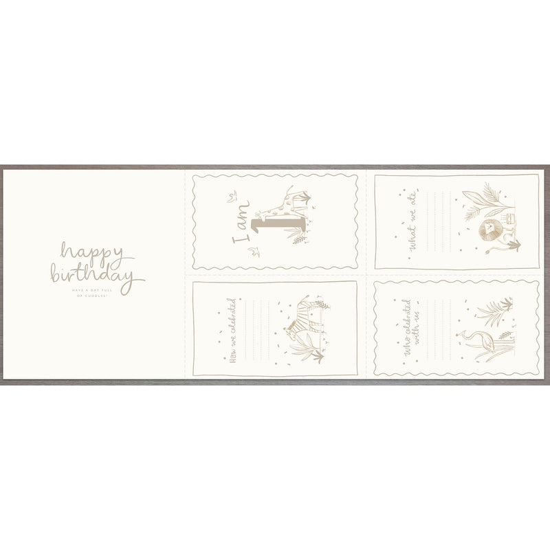 Sainsbury's elephant birthday card 15.9 x 18.4cm (British brand)