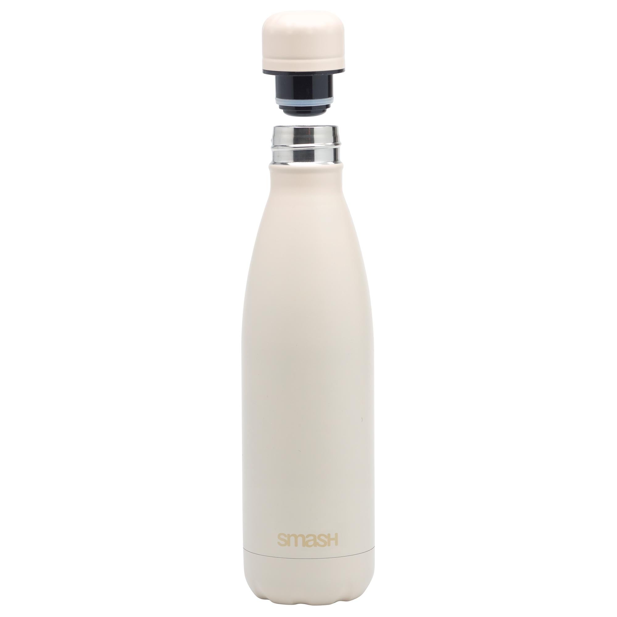 Smash Beige Stainless Steel Water Bottle 500ml (British brand)