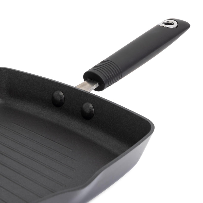 Habitat Black Aluminium Griddle Pan 24cm Non-Stick, UK version