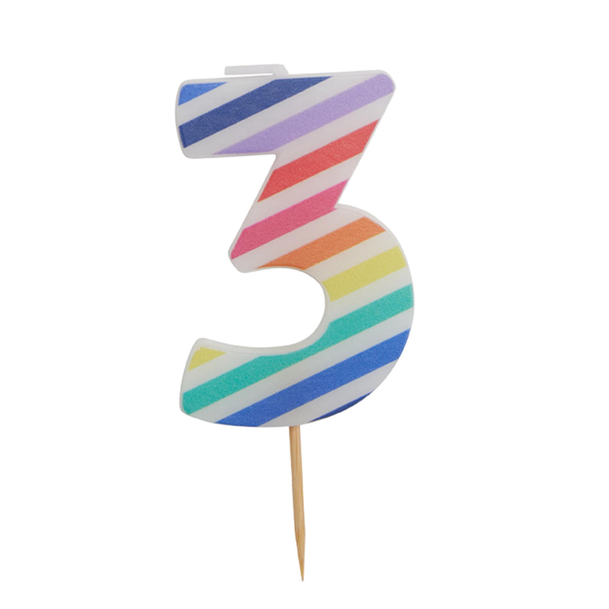 Habitat Age Candle 3 Rainbow 18g, UK version