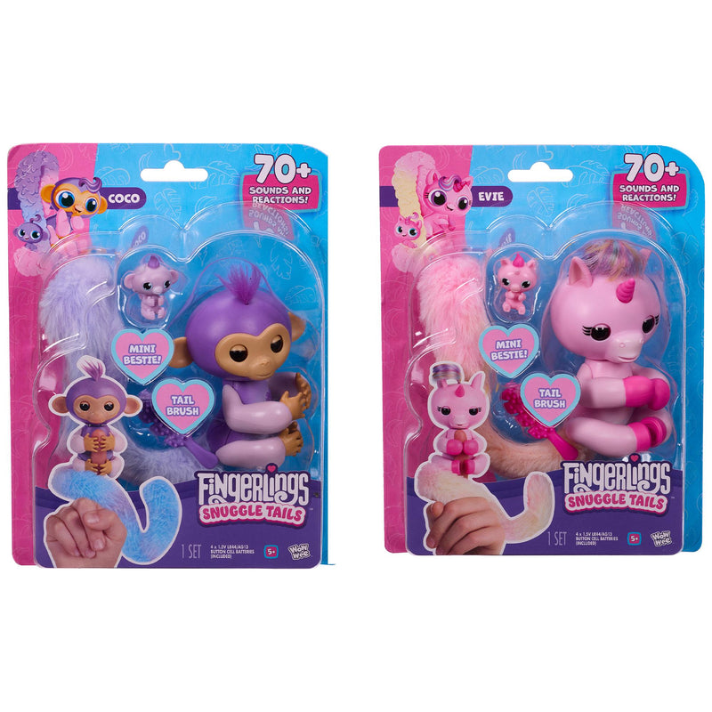 Fingerlings Snuggle Tail toy assortment - British product