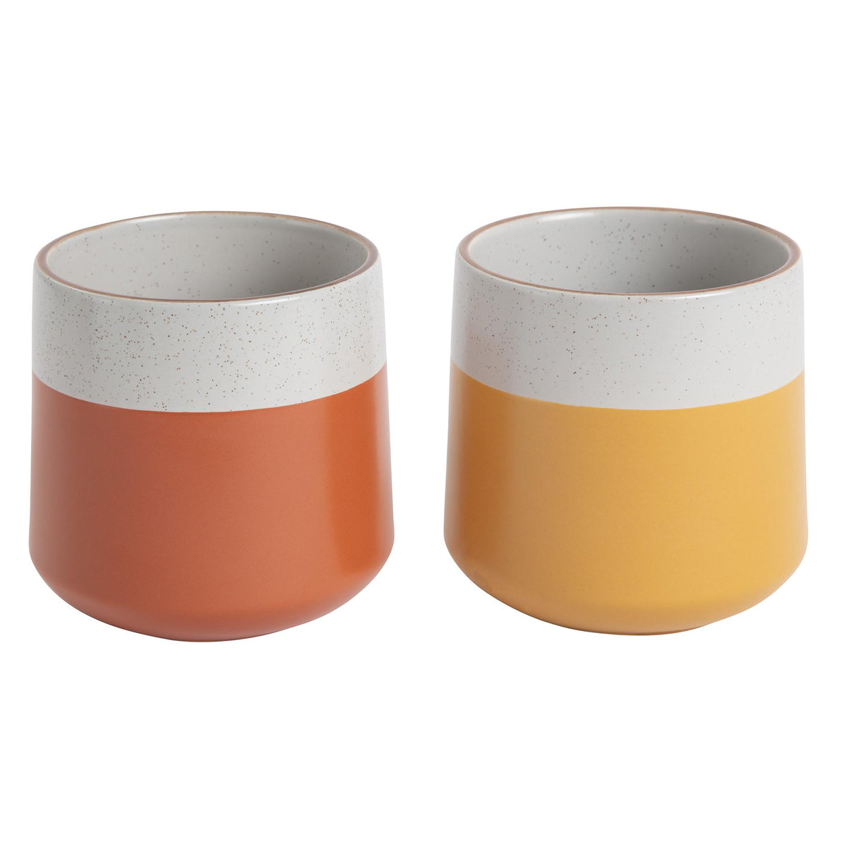 Habitat Speckle Storage Canister Terracotta or Mustard - British product