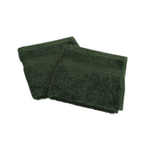 Habitat Egyptian cotton face cloths pack of two forest green, UK version