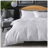 Sainsbury's Home crinkle white bedding set, UK version