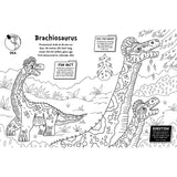 Fact-filled children's colouring book animal or dinosaur edition, UK version