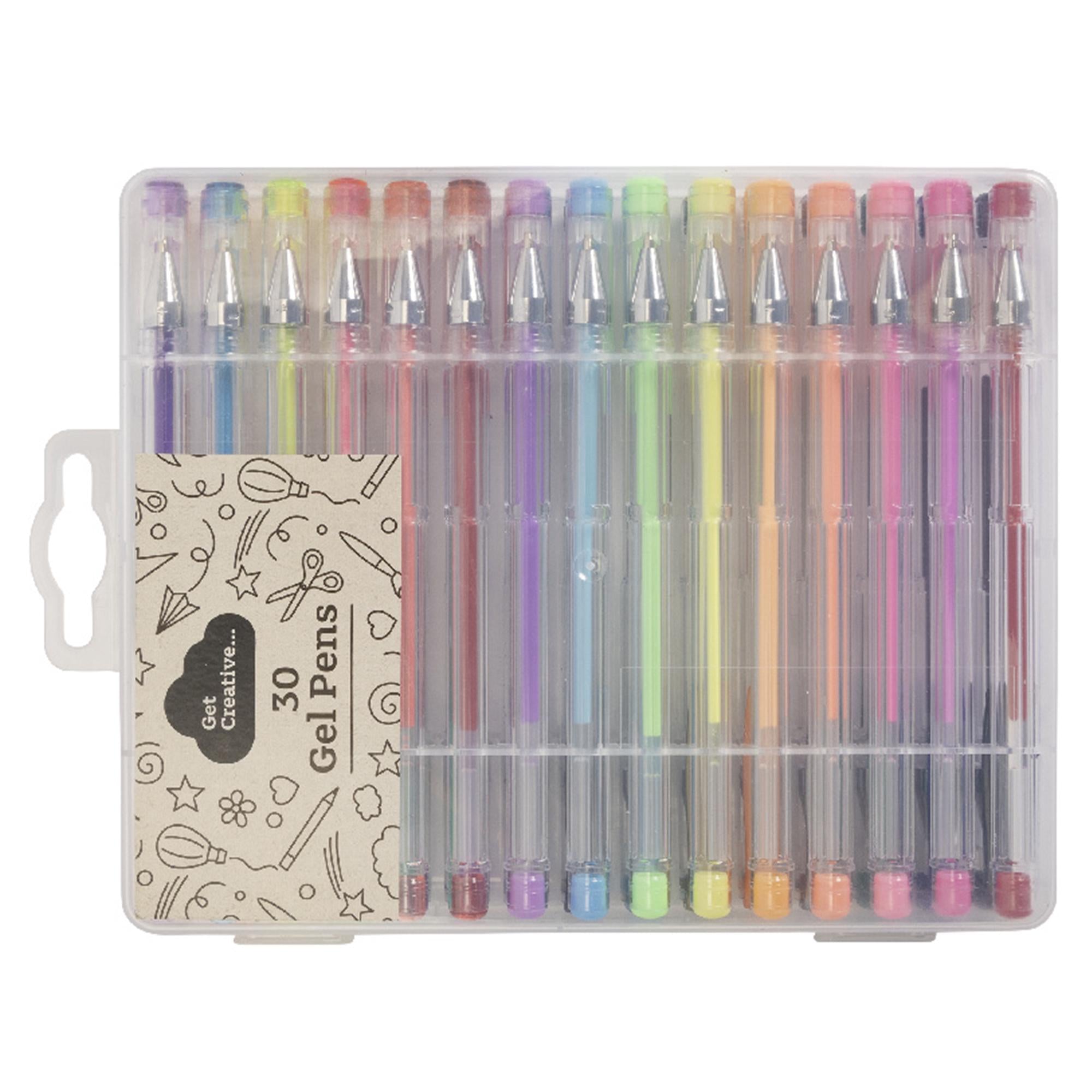 Get Creative gel pens 30-pack assorted colours, UK version