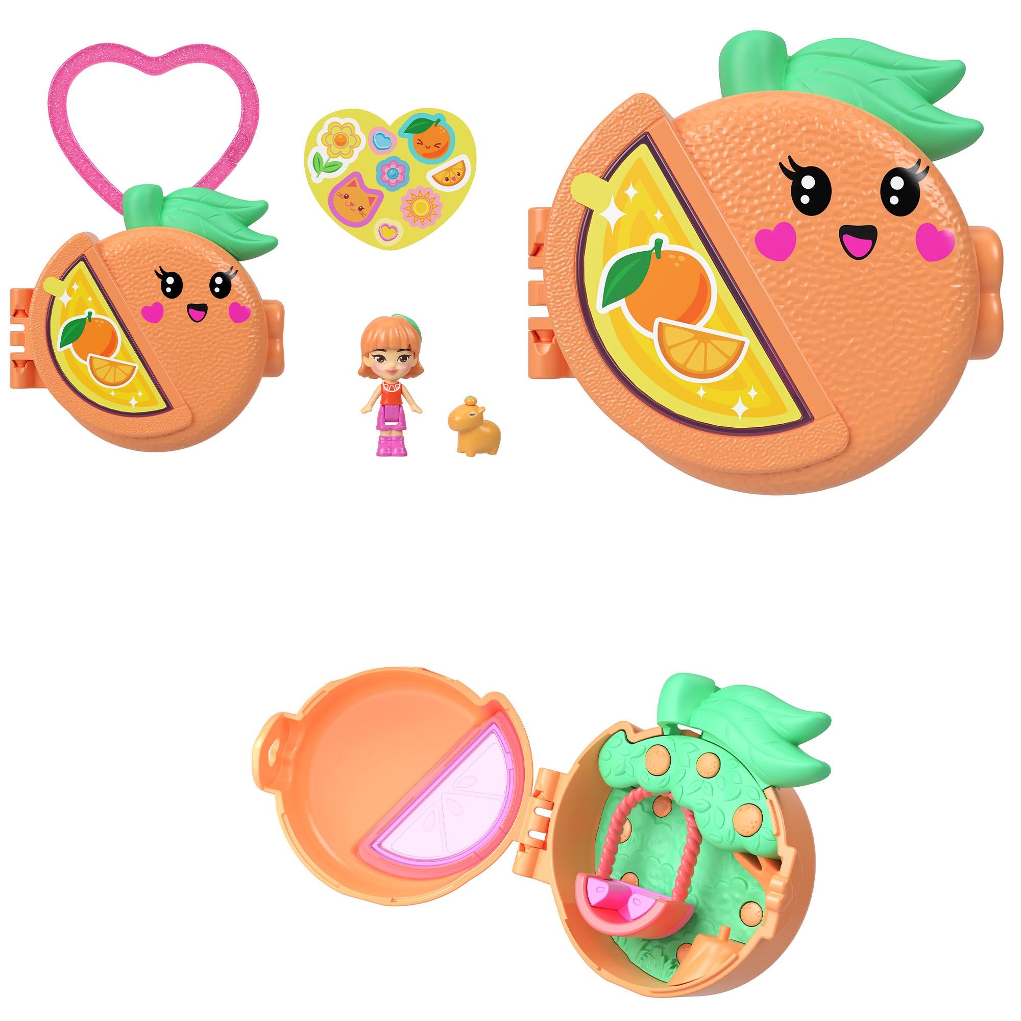 Polly Pocket micro fruit playset compact, UK version