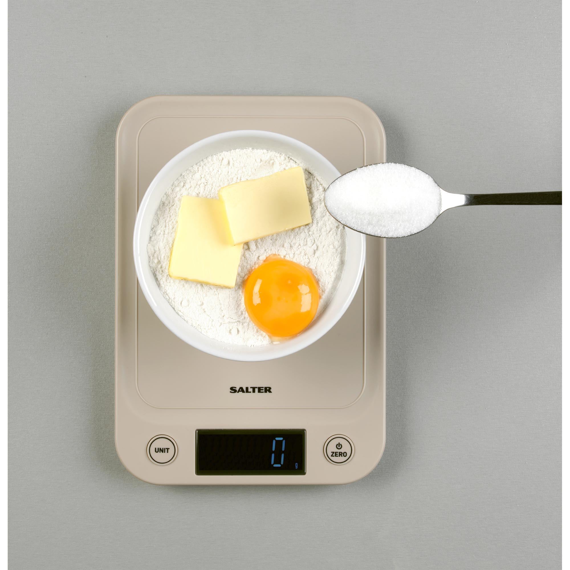 Salter Slim Electronic Scale Taupe 5kg (British brand)