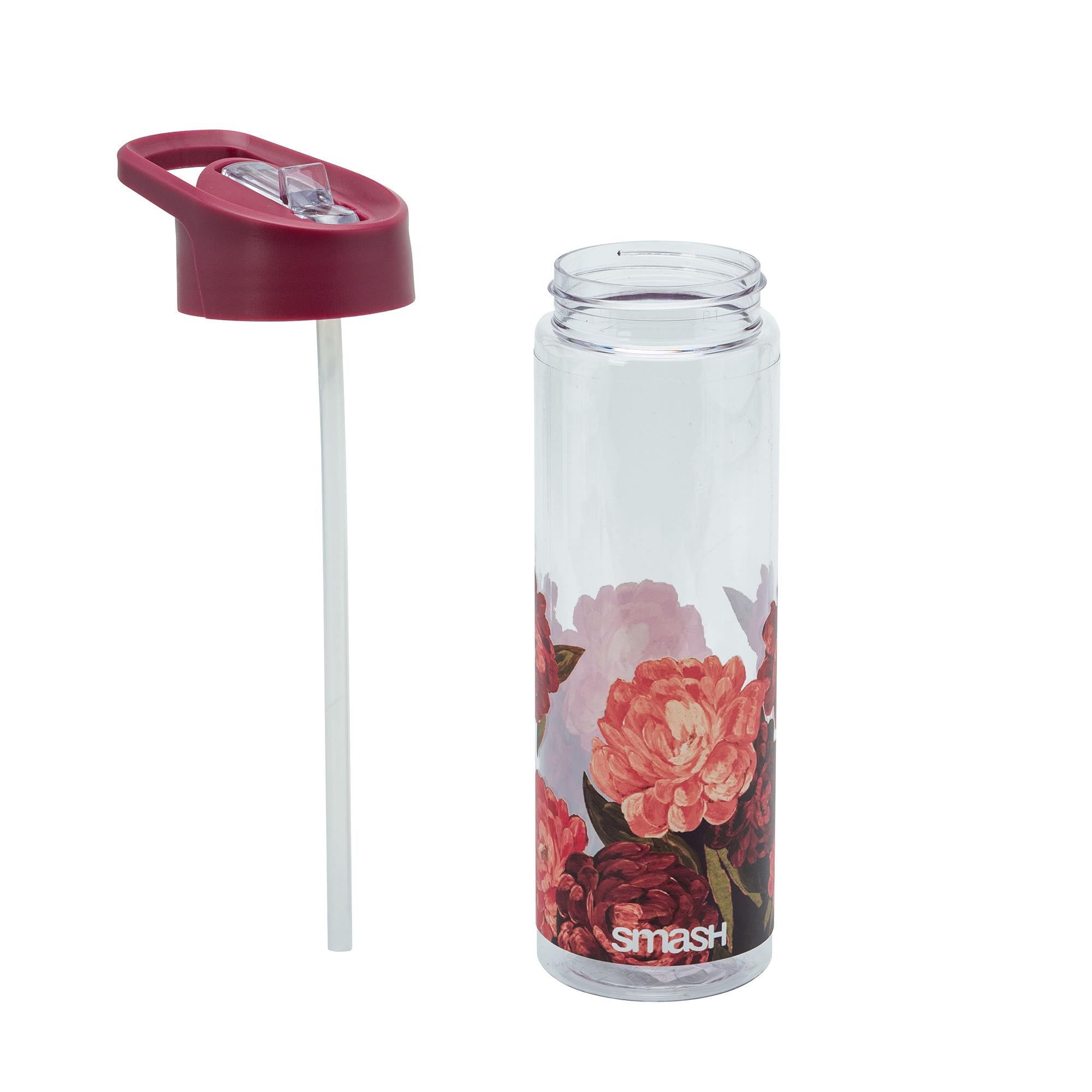 Smash floral sipper bottle 7x7x24.3cm (British brand)