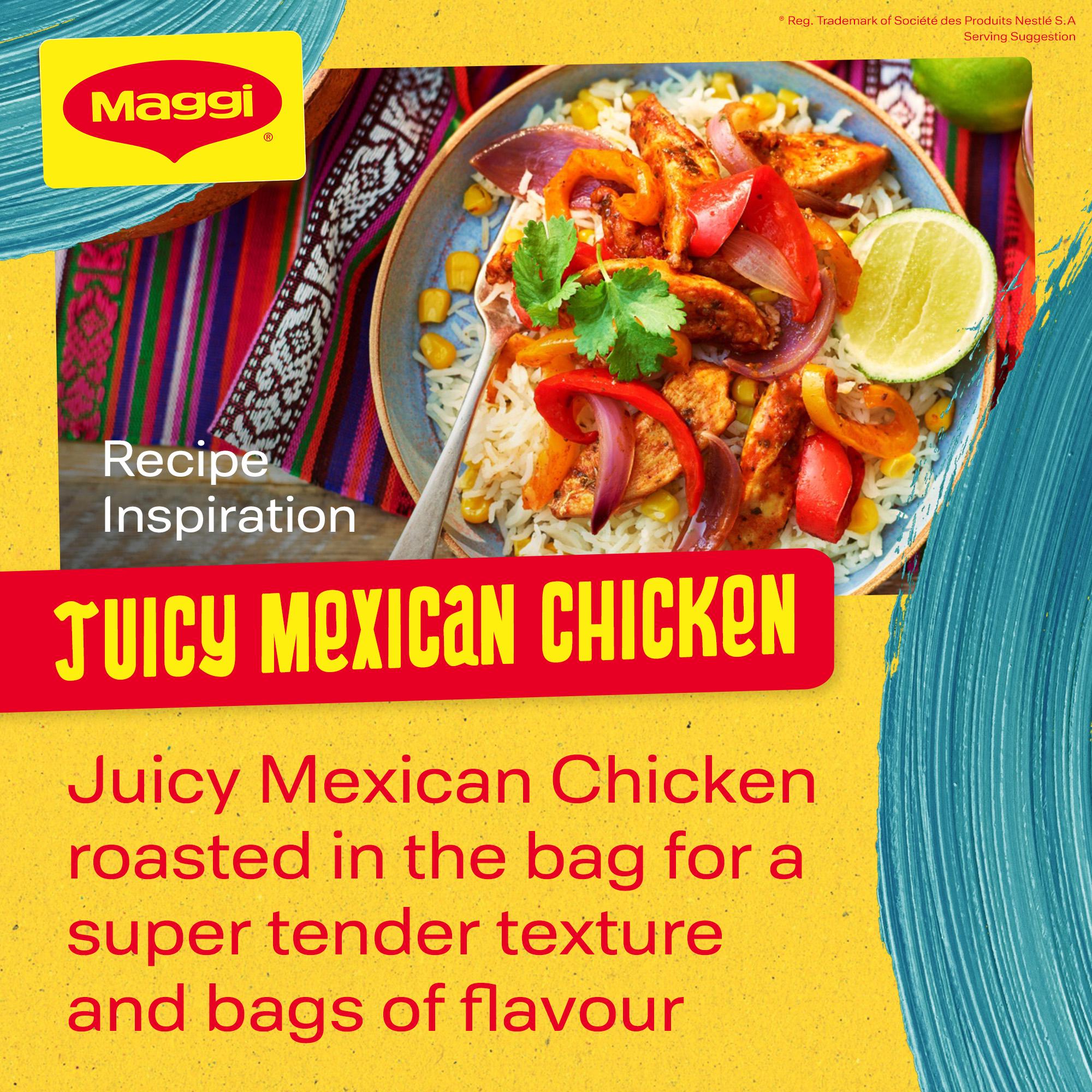 Maggi sweet and spicy Mexican chicken recipe mix 38g, UK version