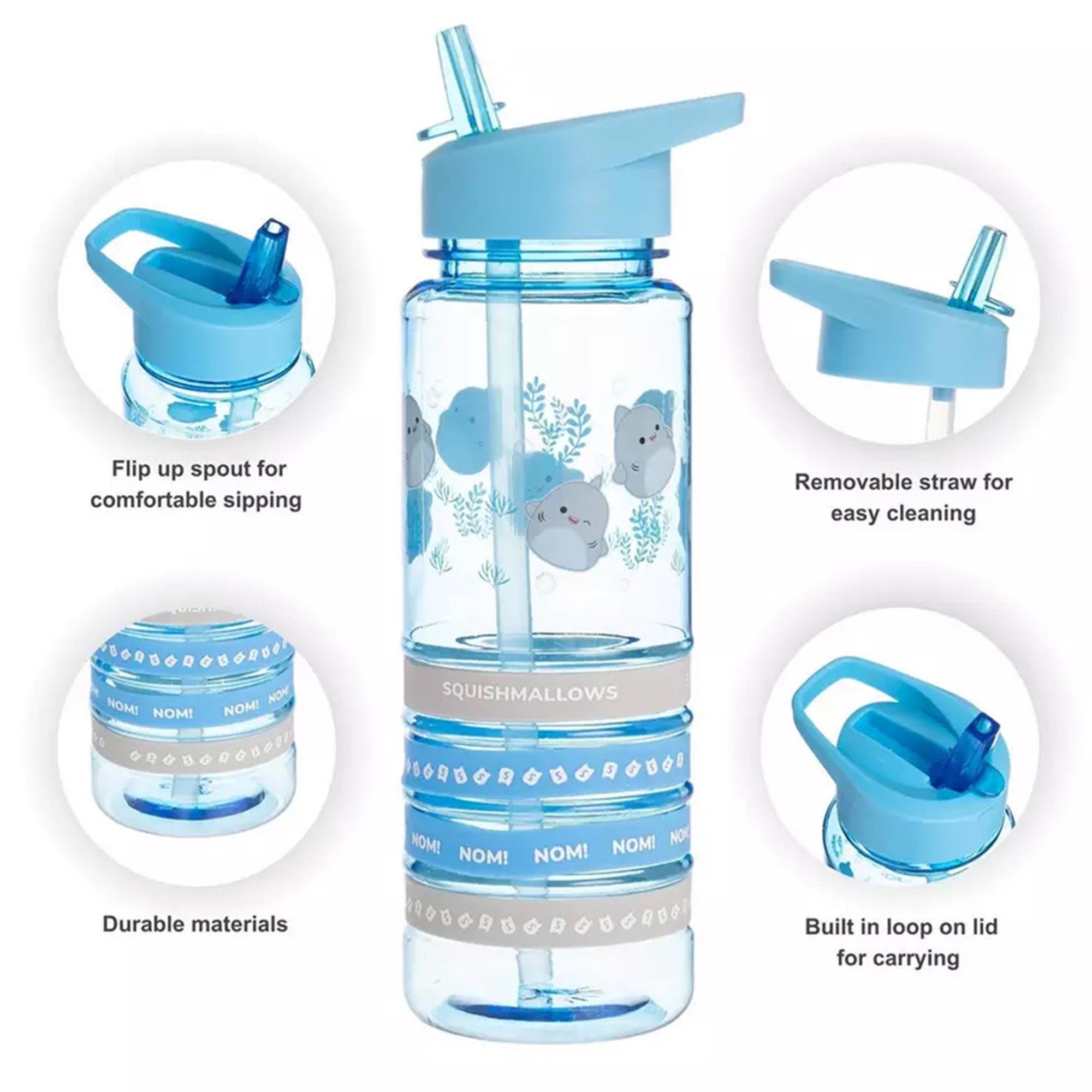 Squishmallows shark sipper water bottle 580ml, UK version