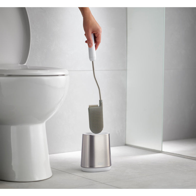 Joseph Joseph Duo Flex Lite Steel toilet brush chrome, UK version