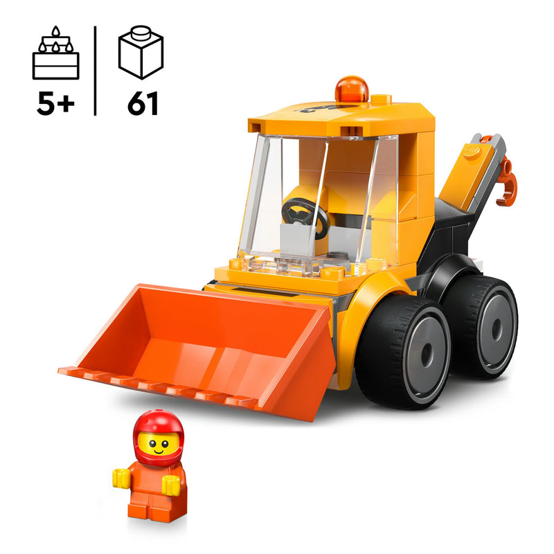 LEGO City Rides construction loader toy 61-piece - British product