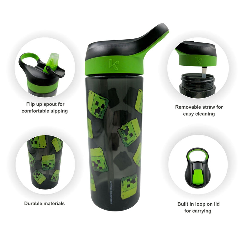 Minecraft Creeper bottle 600ml - British product