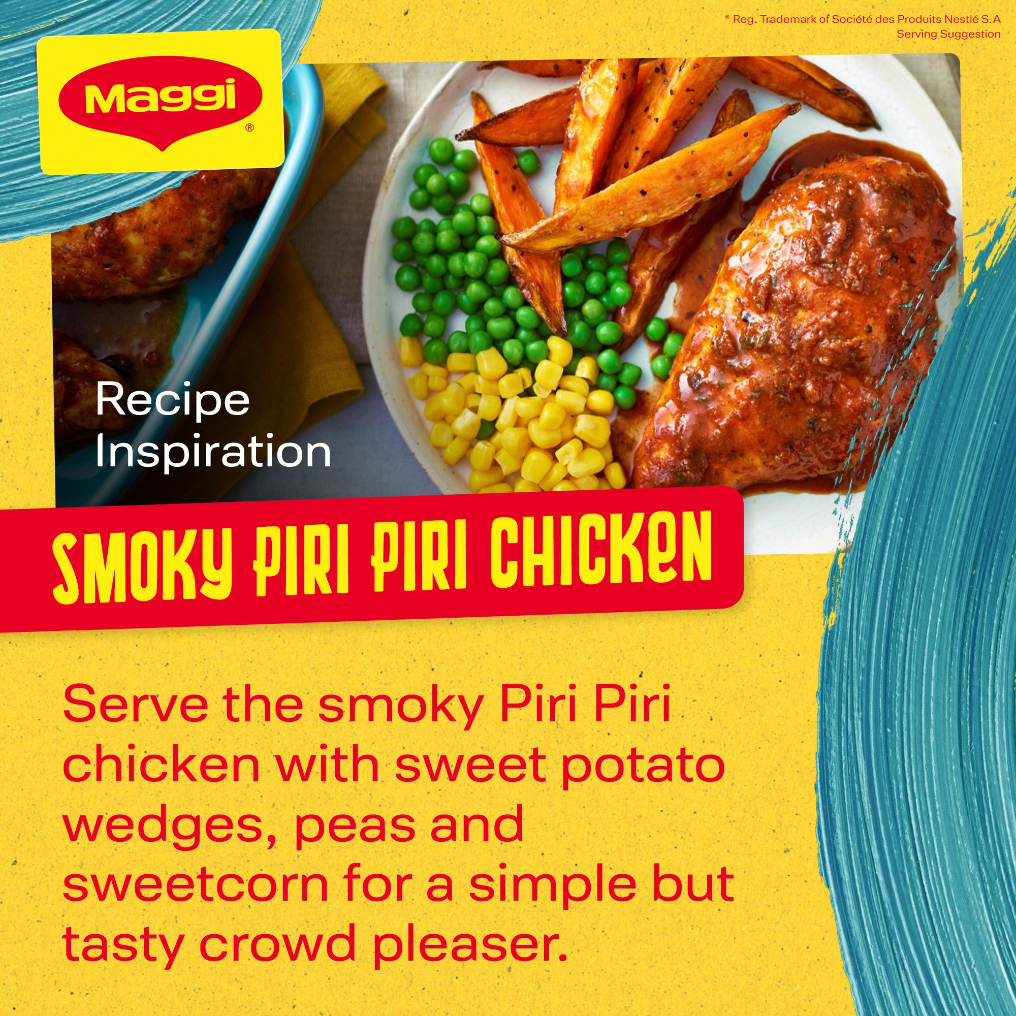 Maggi piri piri recipe mix 27g, imported from the UK