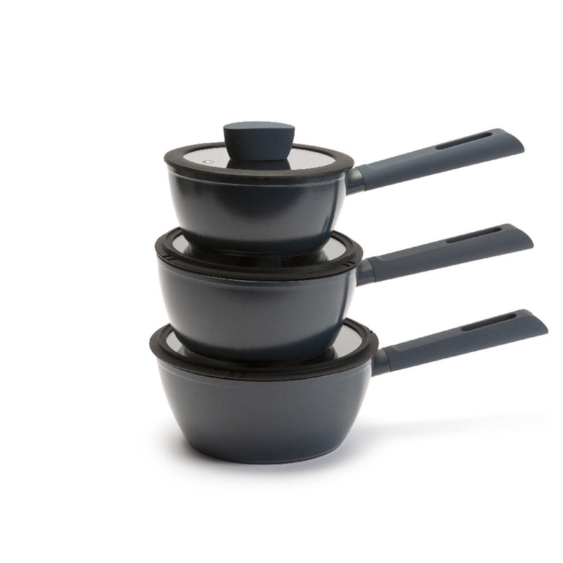 Habitat 3 Piece Saucepan Set 16-20cm, UK version