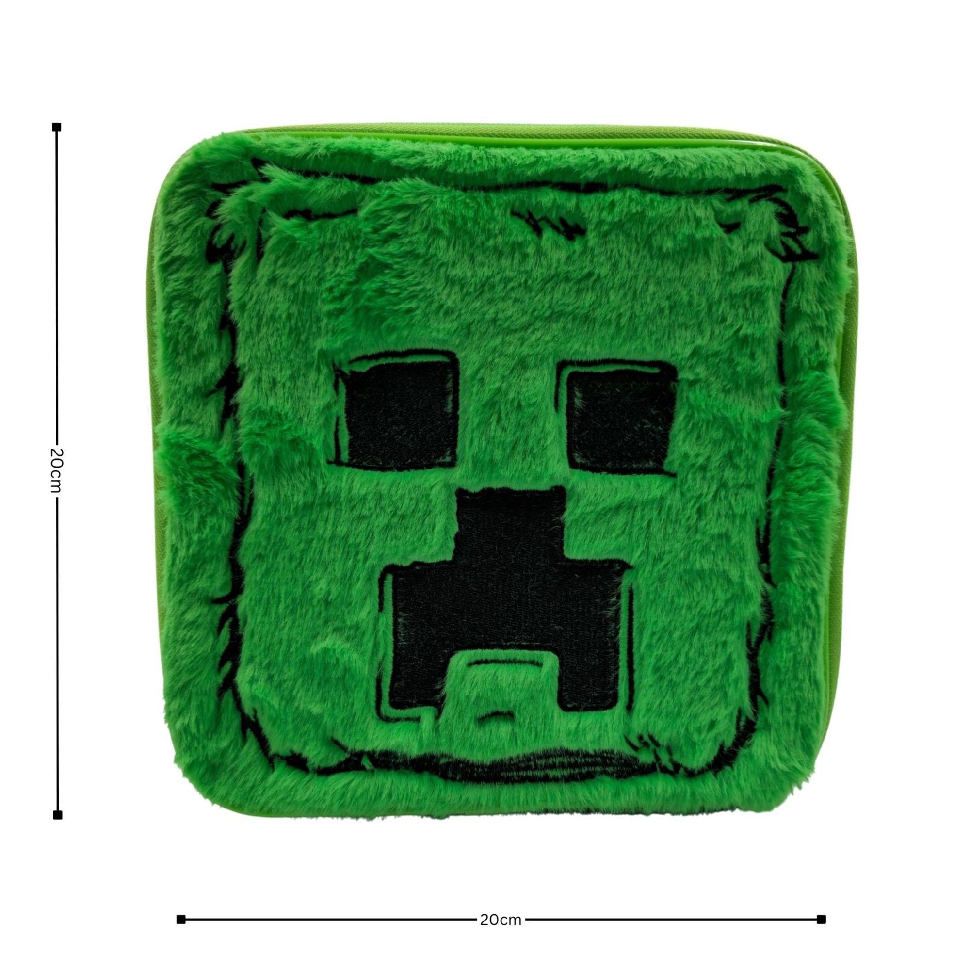 Minecraft Creeper faux fur lunch bag - British product