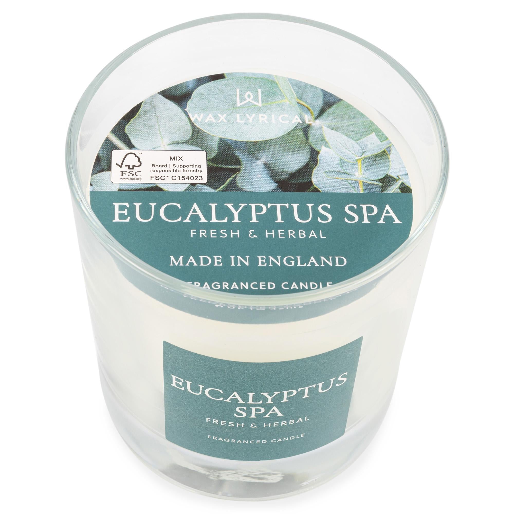 Wax Lyrical Eucalyptus Spa candle 190g - British product