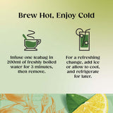 Twinings Lemon Green Tea, 20 tea bags, imported from the UK