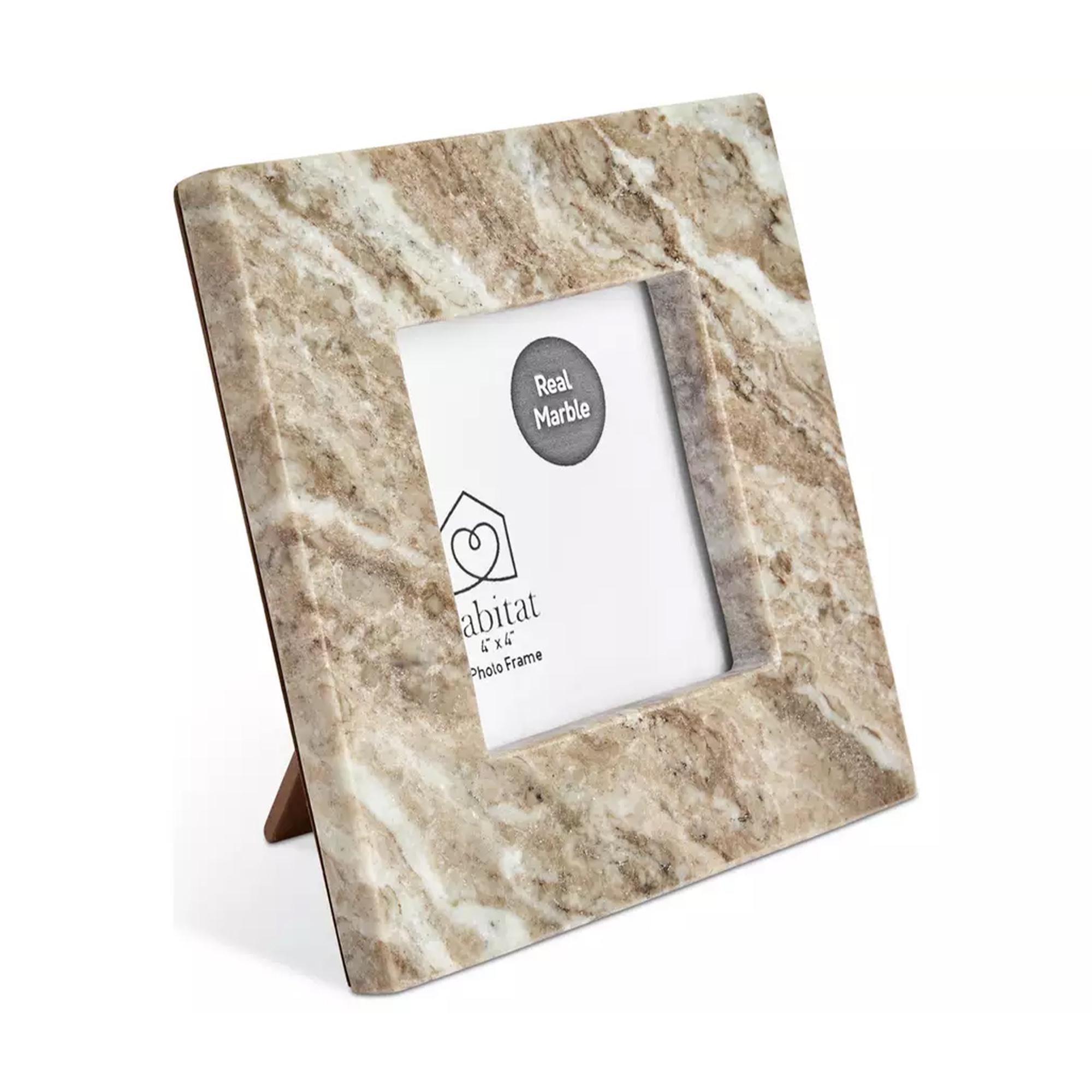 Habitat marble picture frame 4x4 inch, imported from the UK
