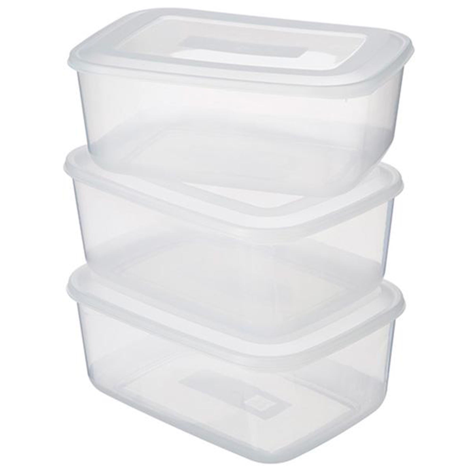 Sainsbury's food storage boxes pack of 3 3.9L (British brand)