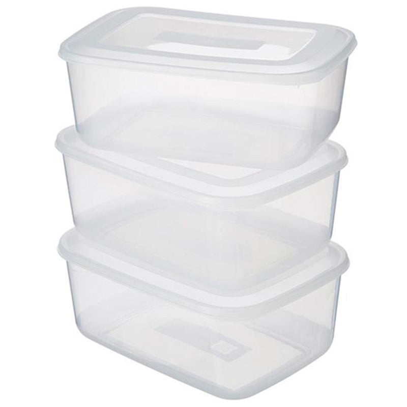 Sainsbury's food storage boxes pack of 3 3.9L (British brand)