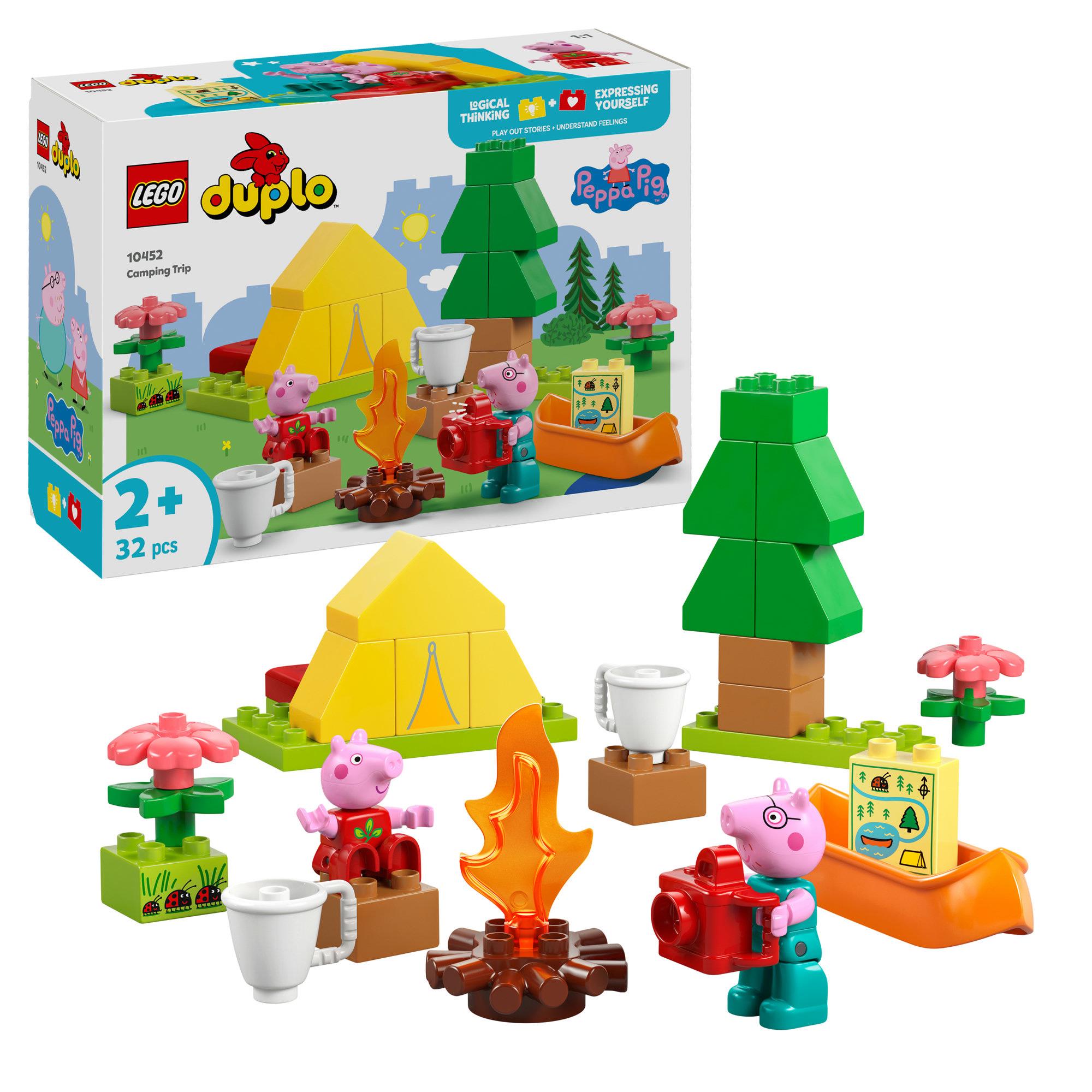 LEGO Duplo Peppa Pig camping trip building toy set - British product