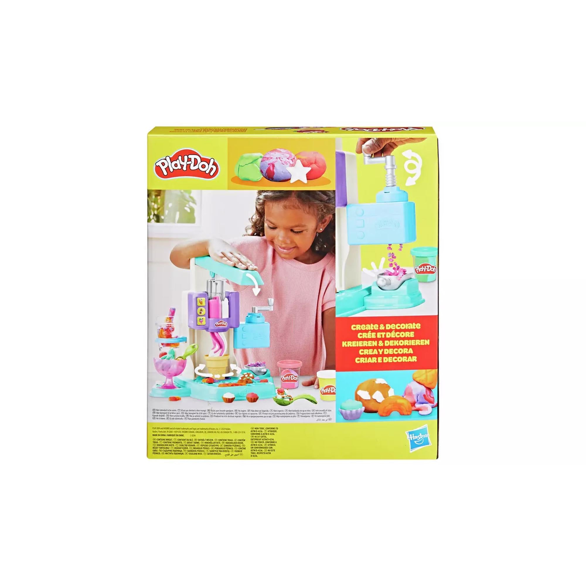 Play-Doh Rainbow Ice Cream Playset Kids Modelling 284g, imported from the UK