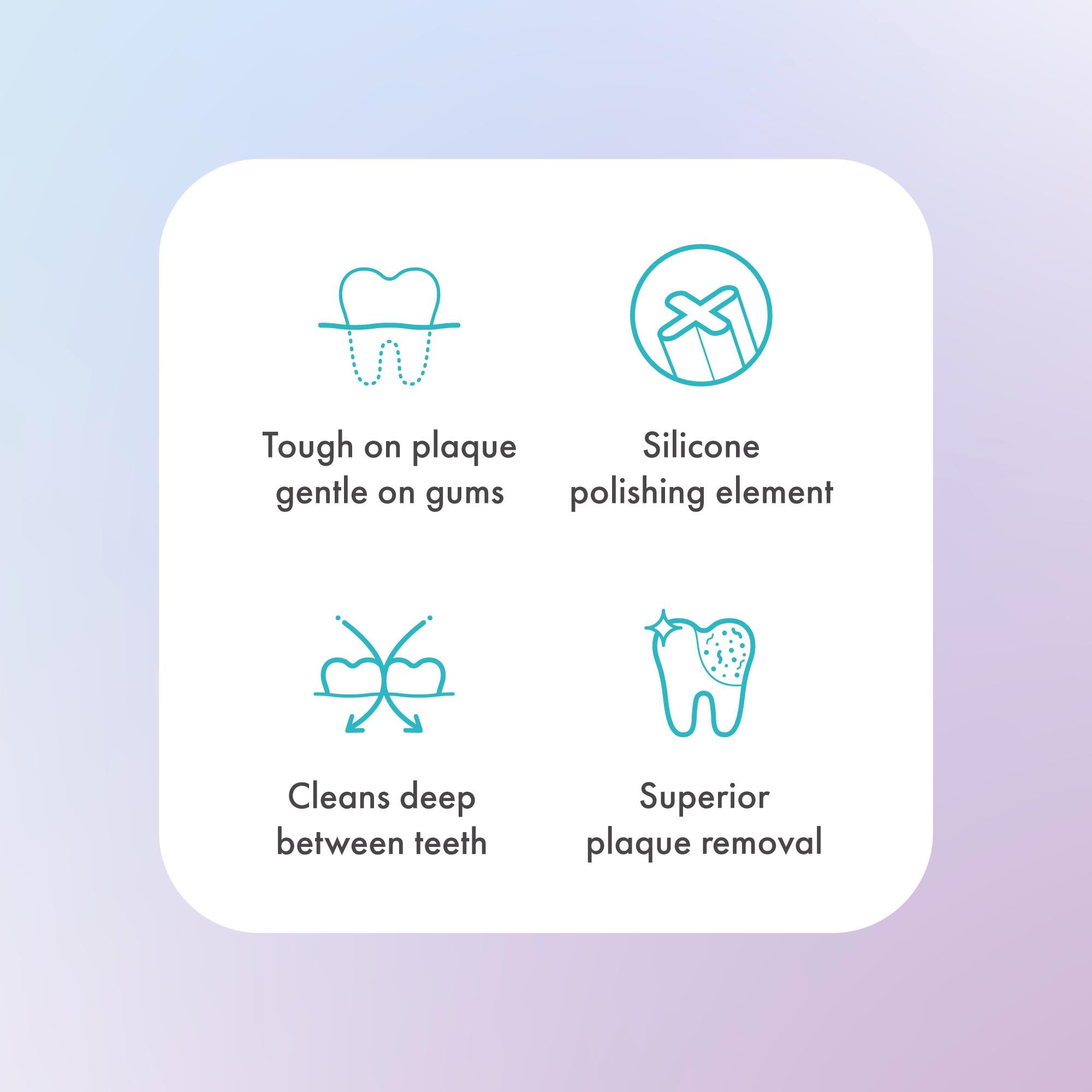 Ordo Sonic Brush Heads Pearl Violet 4-pack, imported from the UK