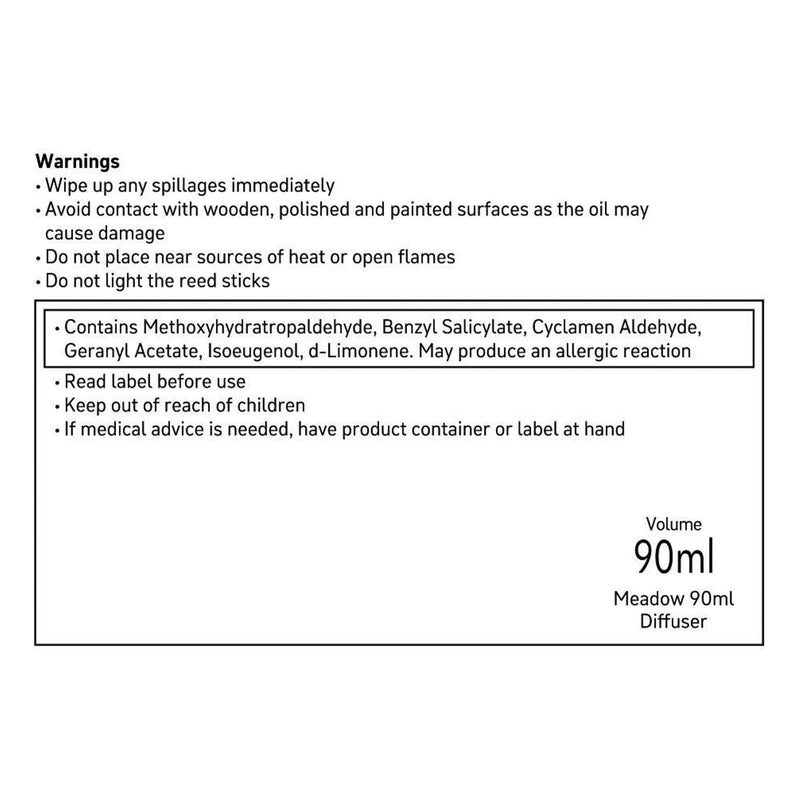 Habitat x Scion meadow diffuser 90ml scent, UK version
