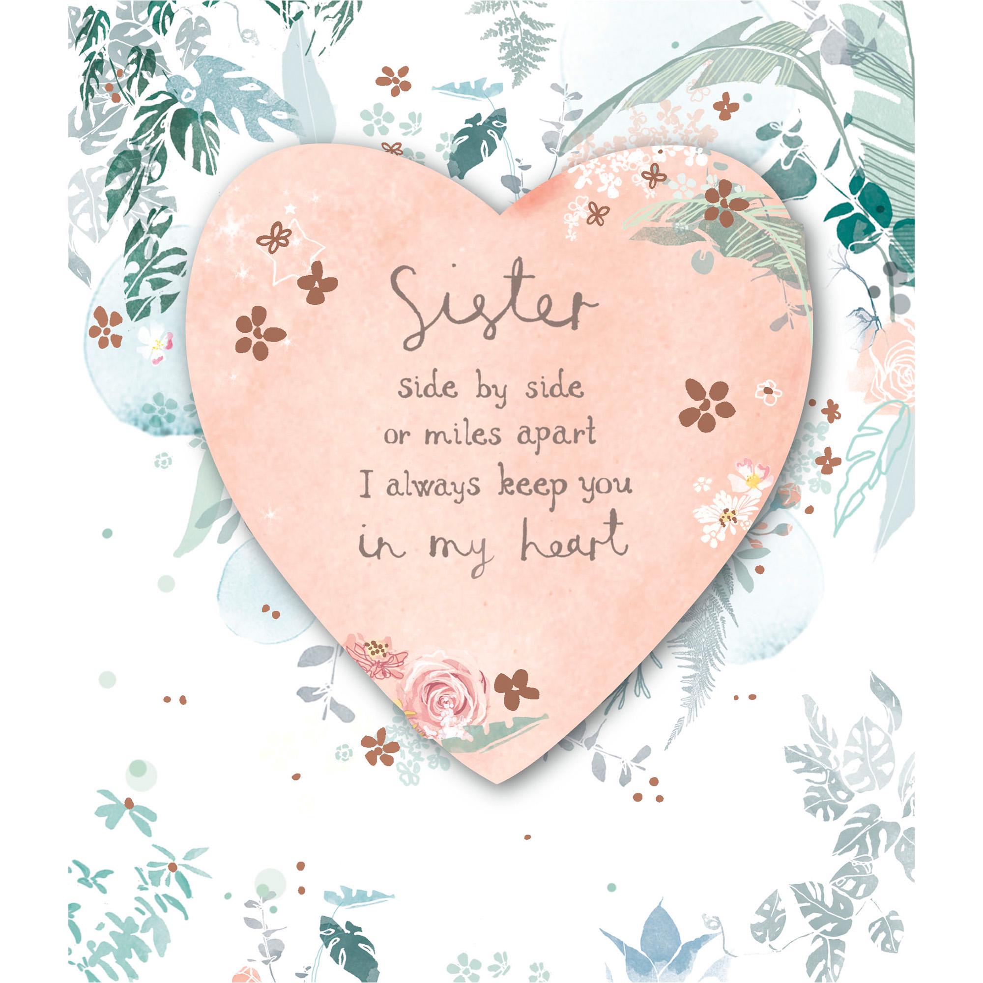 Carlton sister birthday card 16x18cm, UK version