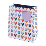 Sainsbury's Brights Hearts medium gift bag (British brand)