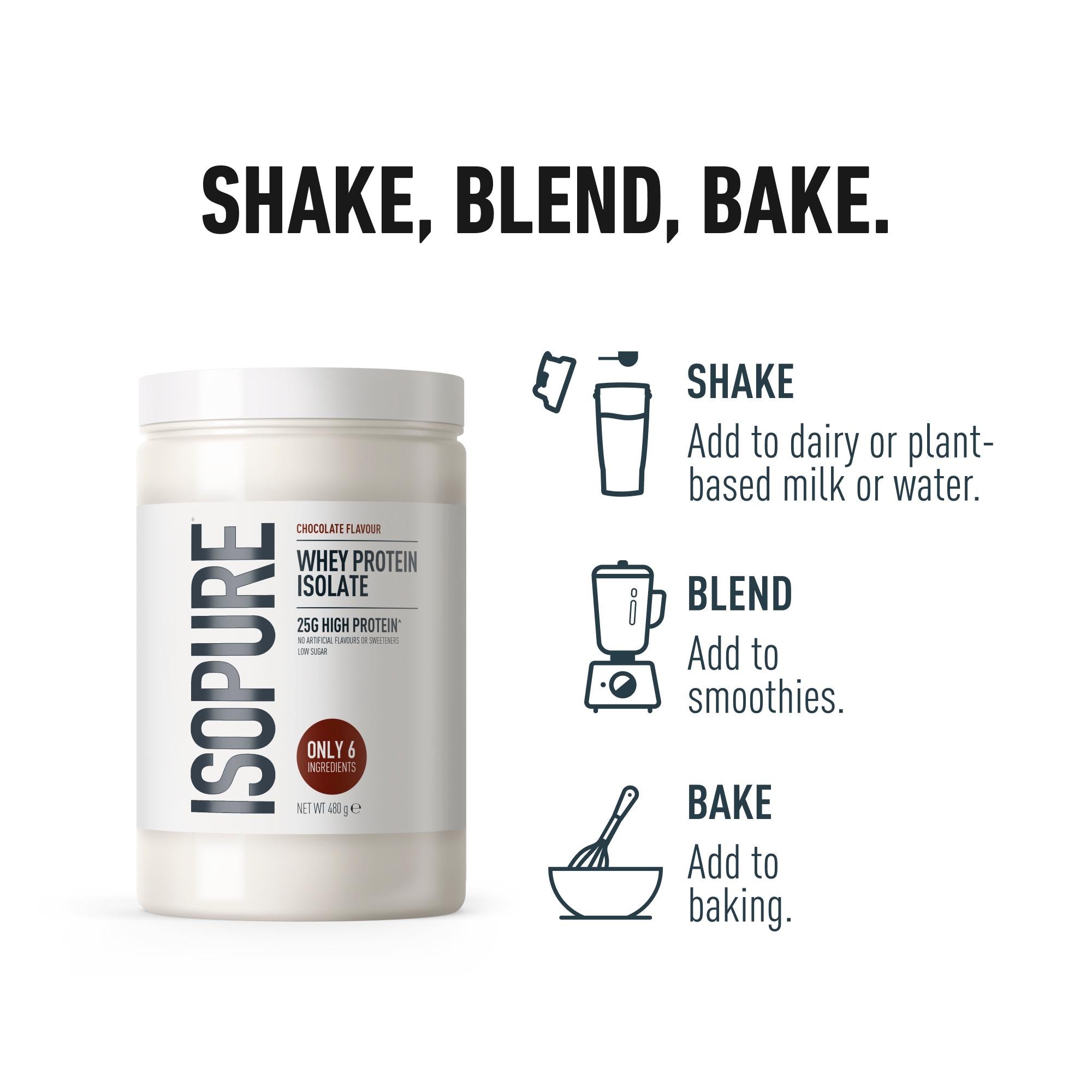 Isopure Whey Protein Isolate Chocolate 480g, UK version