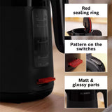 Bosch MyMoment Excite Black Electric Kettle 1.7L - British product